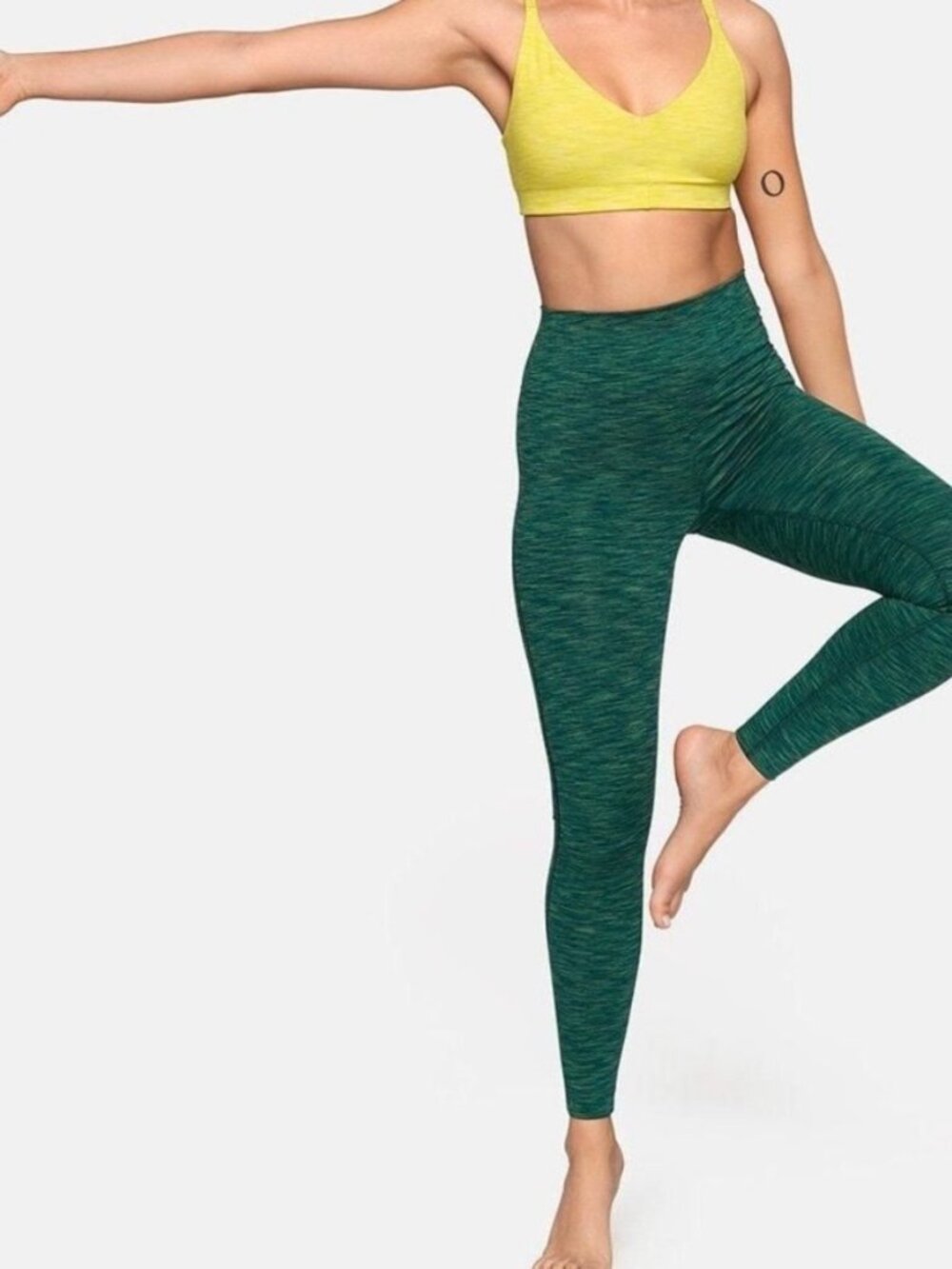 🧡3/15 Outdoor Voices Conifer Green Hi Rise Leggings Green Women's S